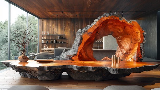Stunning Kitchen Table: A Luxurious Statement Piece