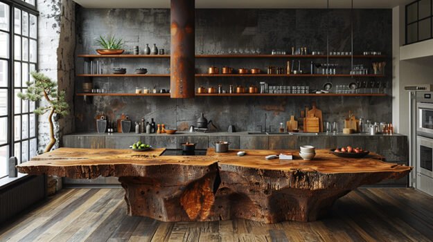 Stunning Kitchen Table Crafted from Nature's Finest