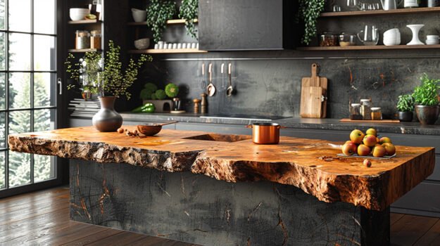 Stunning Kitchen Table Crafted from Natural Wood