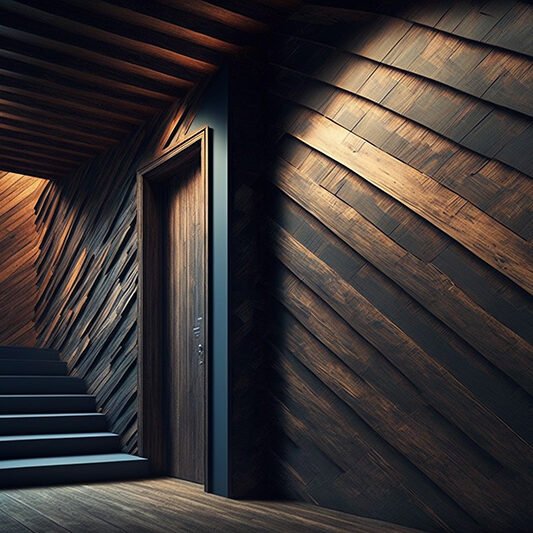 Transform Your Space with a Striking Burned Wood Wall
