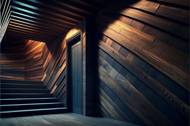 Elevate Your Space with Burned Wood Wall