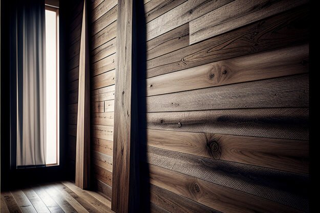 Captivating Burned Wood Wall for Your Elegant Space