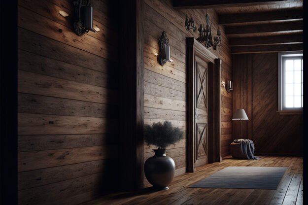 Captivating Burned Wood Wall: Elevate Your Space!
