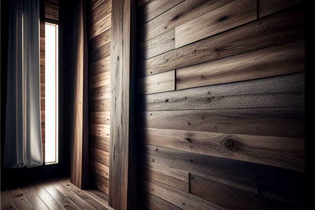 Exquisite Burned Wood Wall