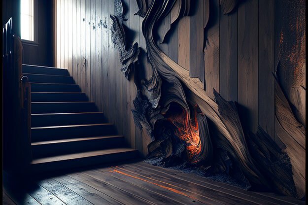 Burned Wood Wall: Elevate Your Space with Nature's Elegance