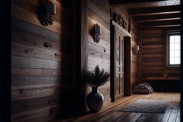Captivating Burned Wood Wall for Your Cozy Space
