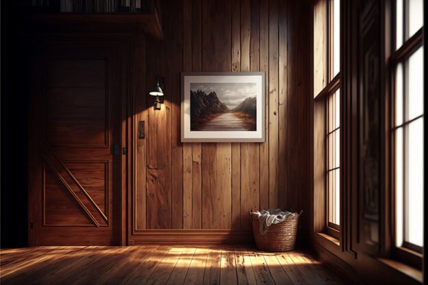 Captivating Burned Wood Wall