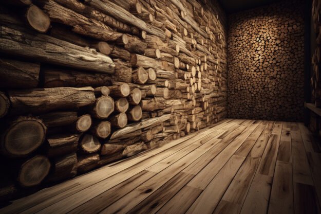 Transform Your Space with Circular Log Wall Decor