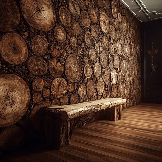 Circular Log Wall Decor: Elevate Your Space with Nature’s Artistry