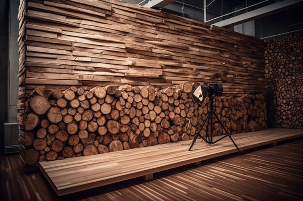 Circular Log Wall Decor: Transform Your Space into a Rustic Retreat
