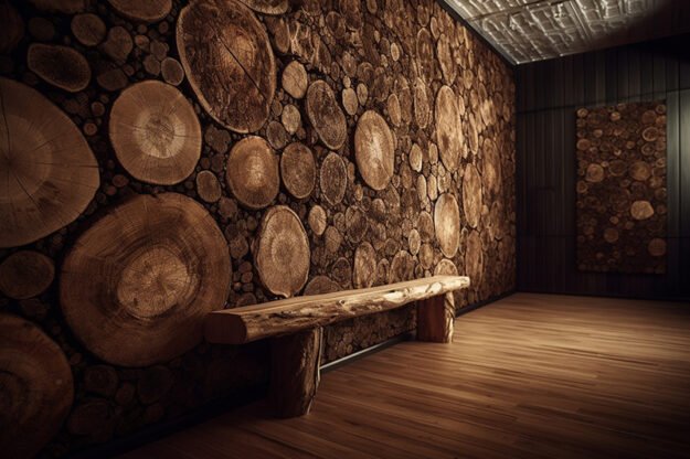 Circular Log Wall Decor: Transform Your Space with Nature’s Elegance