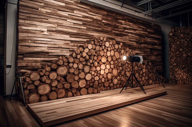 Circular Log Wall Decor: Elevate Your Space with Nature's Beauty