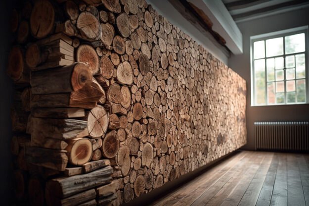 Circular Log Wall Decor: Elevate Your Space with Nature's Elegance