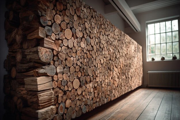 Circular Log Wall Decor: Transform Your Space with Natural Elegance