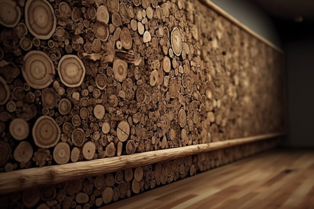Circular Log Wall Decor: Elevate Your Space with Nature's Elegance