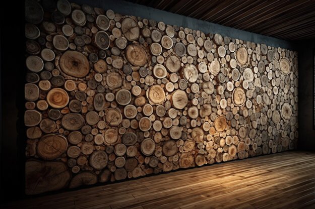 Circular Log Wall Decor: Elevate Your Space with Nature's Touch