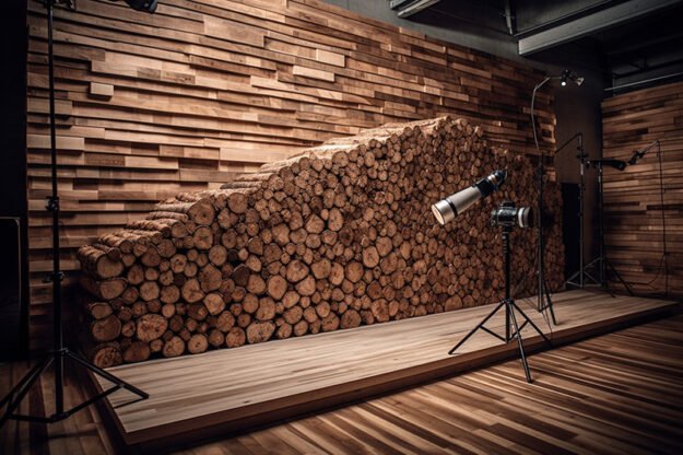 Circular Log Wall Decor: Elevate Your Space with Nature's Touch