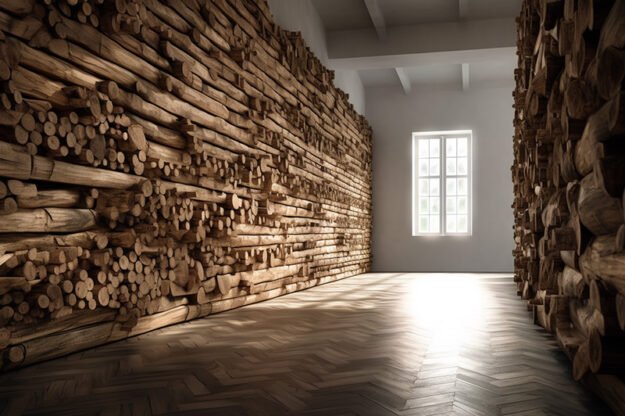 Circular Log Wall Decor: Elevate Your Space with Nature’s Elegance