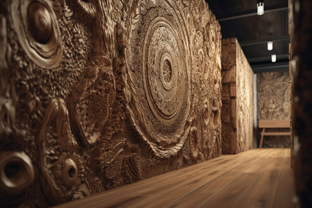 Circular Log Wall Decor: Transform Your Space with Timeless Elegance