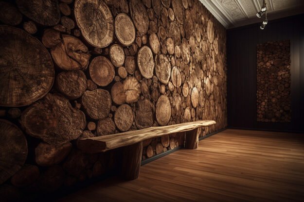Circular Log Wall Decor: Transform Your Space with Nature's Elegance