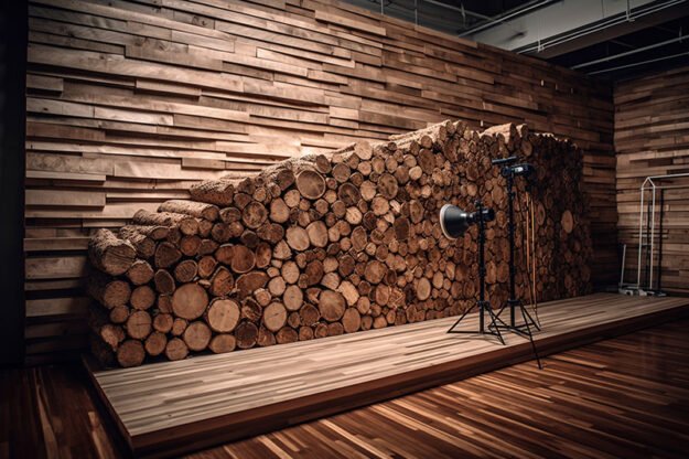 Circular Log Wall Decor: Elevate Your Space with Natural Elegance