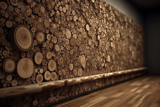 Circular Log Wall Decor: Elevate Your Space with Nature's Elegance