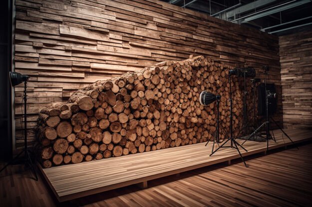 Circular Log Wall Decor: Elevate Your Space with Nature's Charm