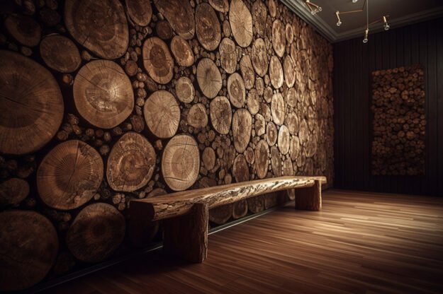 Circular Log Wall Decor: Transform Your Space with Natural Elegance