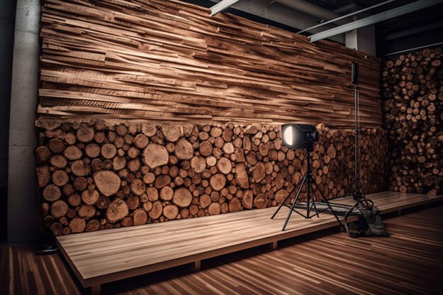 Circular Log Wall Decor – Transform Your Space with Nature's Elegance