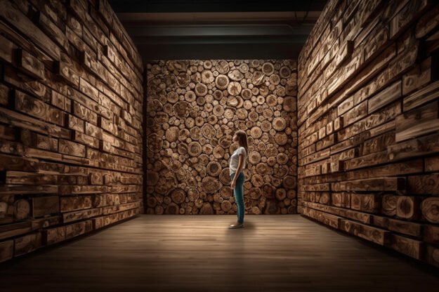 Circular Log Wall Decor: Transform Your Space with Nature's Elegance
