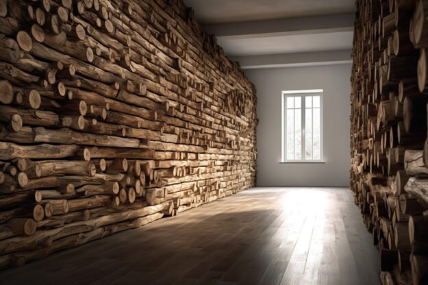 Circular Log Wall Decor: Transform Your Space with Natural Elegance