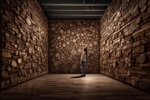 Circular Log Wall Decor: Transform Your Space with Nature's Elegance