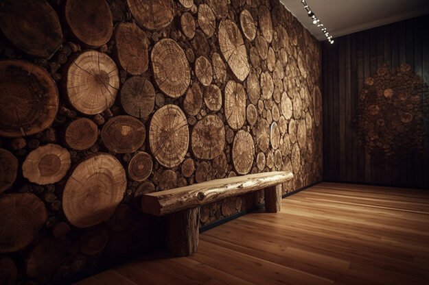 Circular Log Wall Decor to Transform Your Space