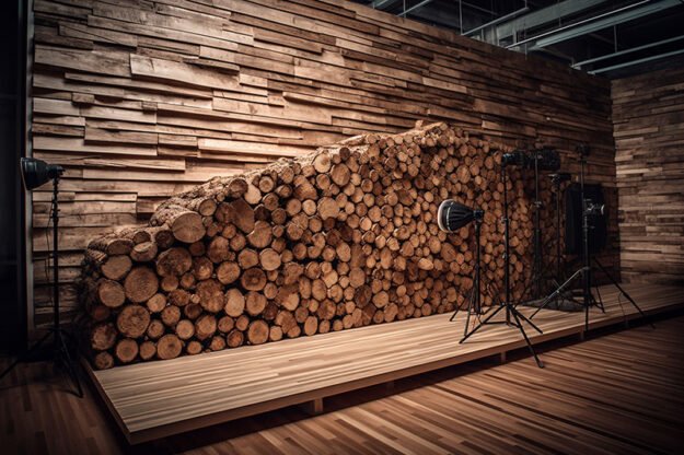 Circular Log Wall Decor: Elevate Your Space with Nature’s Touch