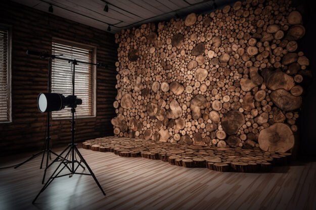 Circular Log Wall Decor: Transform Your Space into a Rustic Retreat