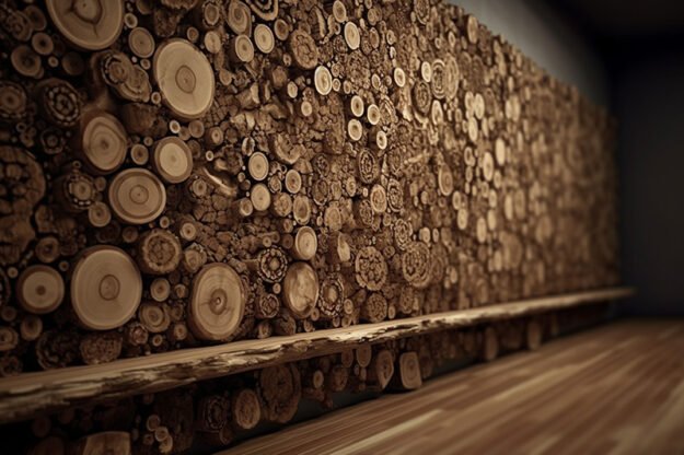 Circular Log Wall Decor: Elevate Your Space with Nature's Elegance