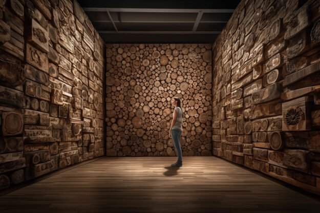 Circular Log Wall Decor: Transform Your Space with Nature's Elegance