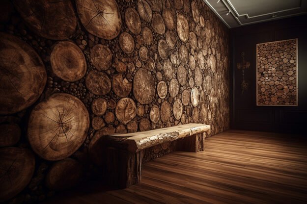 Circular Log Wall Decor: Transform Your Space with Nature's Elegance