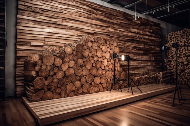 Circular Log Wall Decor: A Masterpiece of Natural Elegance