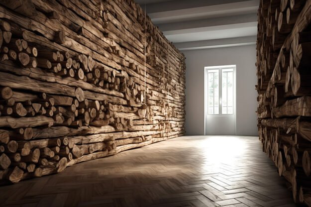 Elevate Your Space with Circular Log Wall Decor