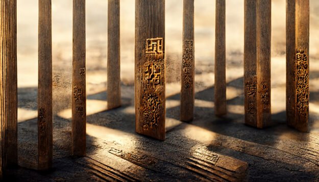 Timeless Elegance: Golden Wooden Columns