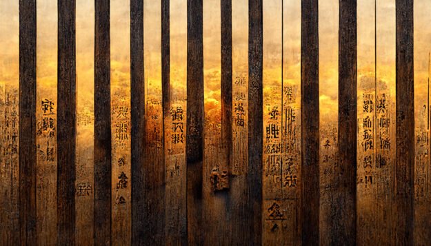 Golden Wooden Columns: A Timeless Elegance for Your Home