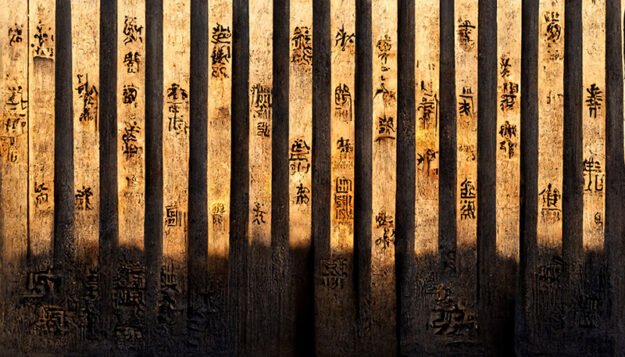 Golden Wooden Columns for Timeless Elegance