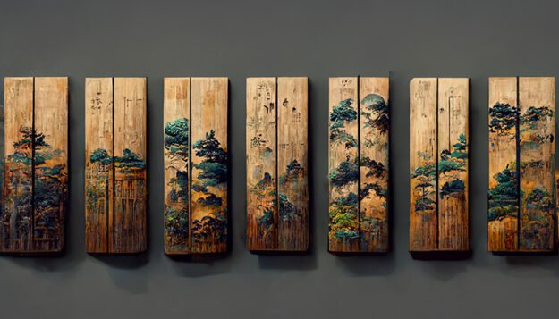 Exquisite Painted Wood Wall Decor: Enhance Your Space with Nature's Elegance
