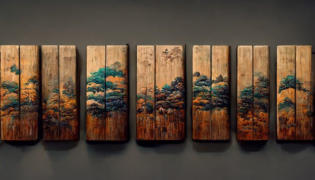 Painted Wood Wall Decor: A Timeless Embrace of Nature