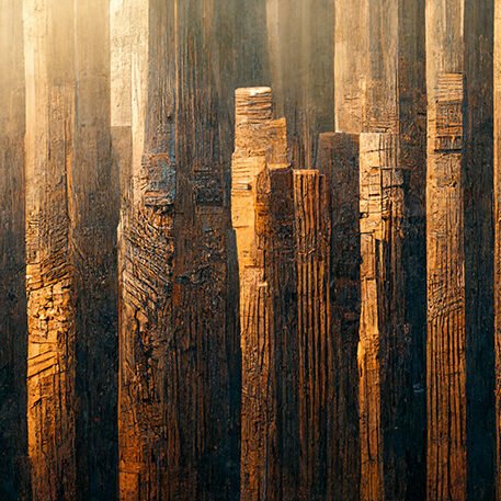 Captivating Burned Wood with Gold: Transform Your Space