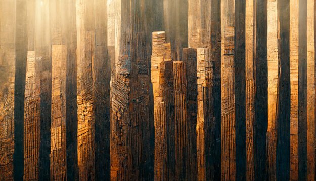 Captivating Burned Wood with Gold: Transform Your Space